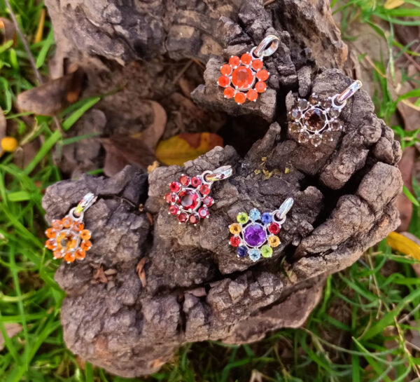 Natural Garnet January Birthstone Ring In Sterling Silver - Image 3