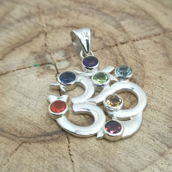 925 Sterling Silver Chakra Pendant