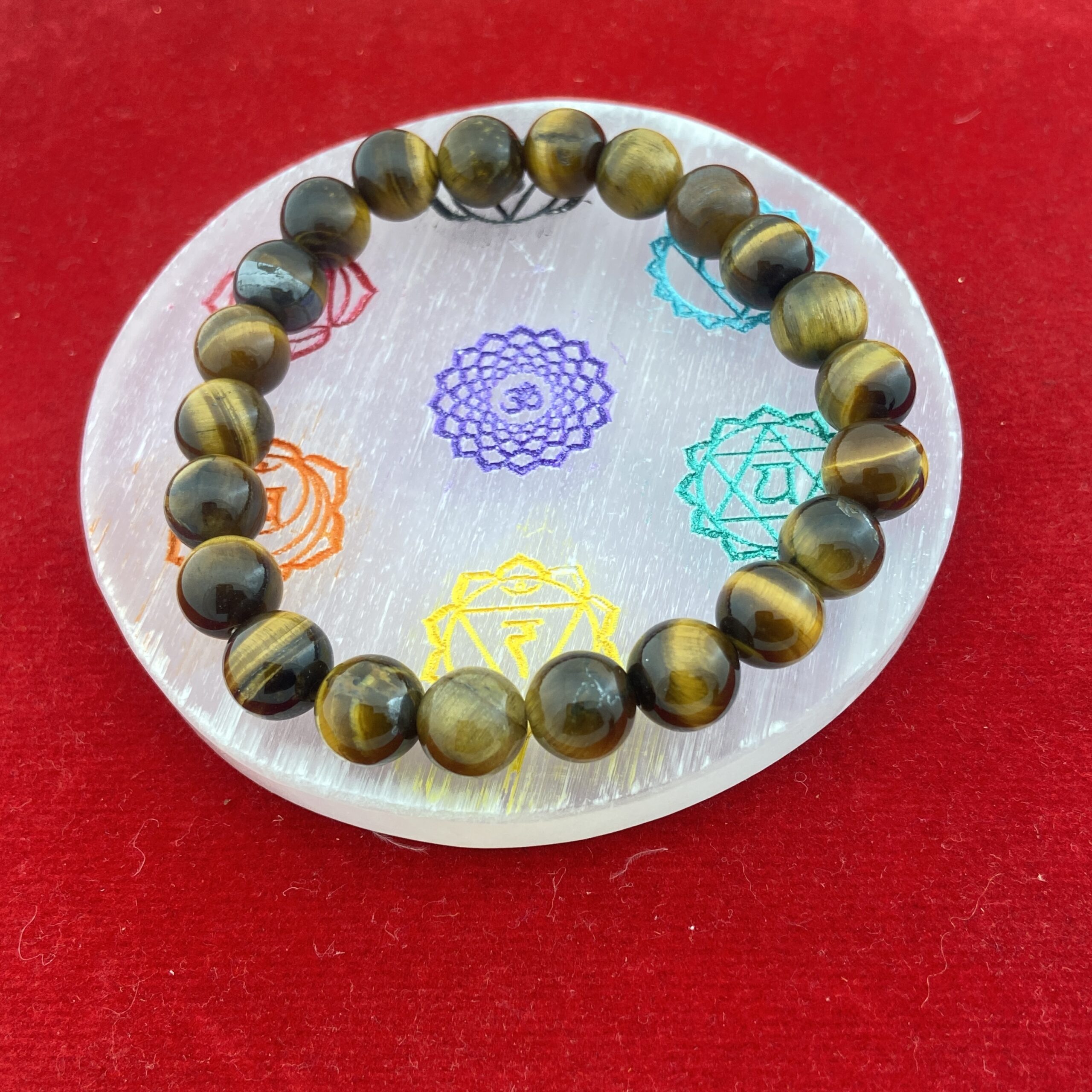 Natural Tiger's Eye Beaded Bracelet Handmade Jewelry - Image 9