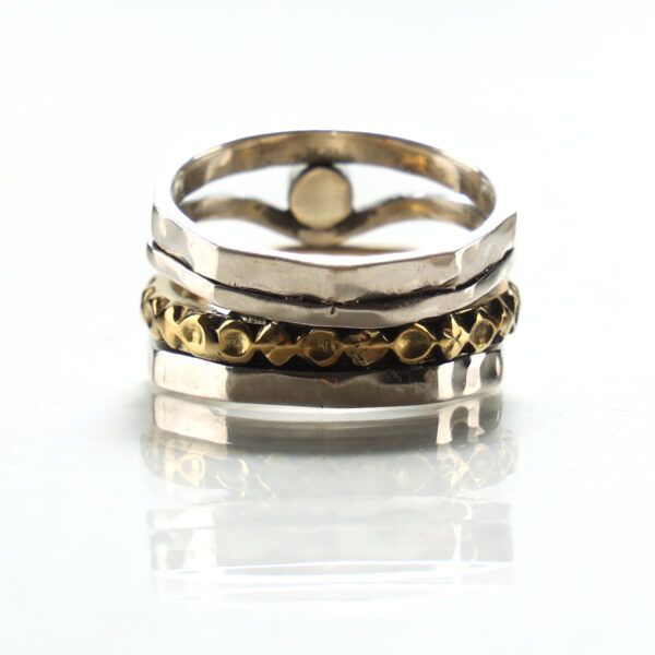 Turquoise Silver Boho Ring SHR143-1 - Image 2