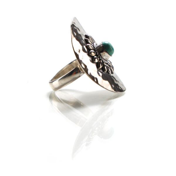 925 Silver Turquoise Ring SHR144-1 - Image 3