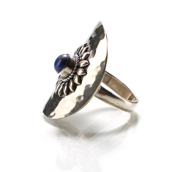 Lapis Lazuli Boho Silver Ring SHR144 - Image 3