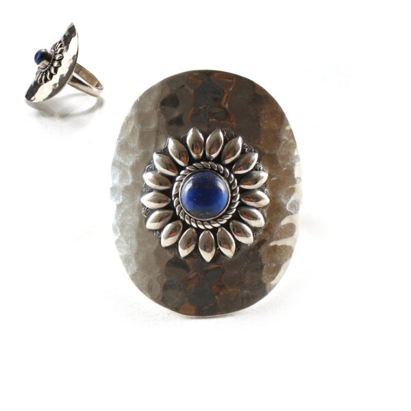 Lapis Lazuli Boho Silver Ring SHR144