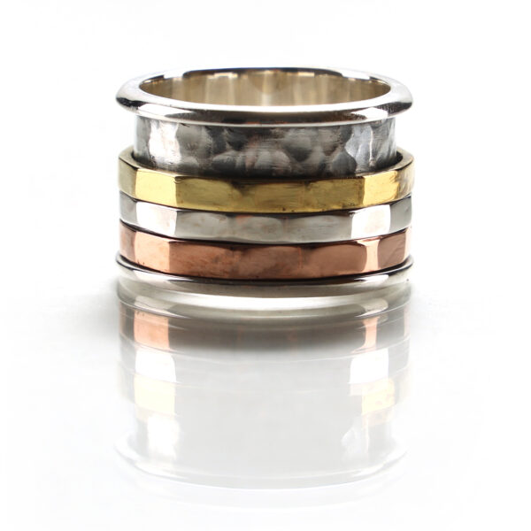 Turquoise Silver Boho Ring SHR146 - Image 4