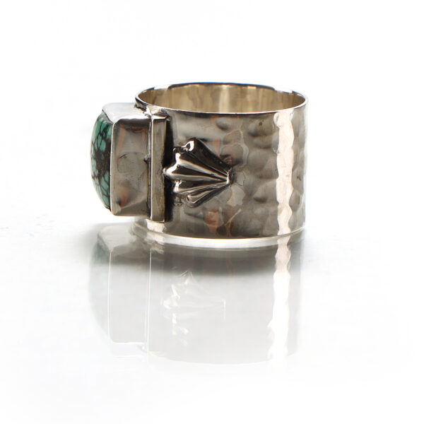 Turquoise Gems Silver Ring SHR147 - Image 2