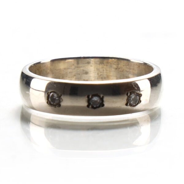 CZ Sterling Silver Band Ring SHR148