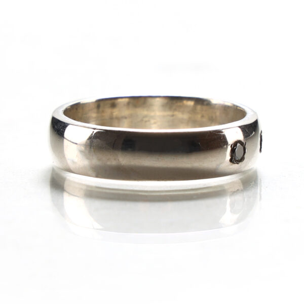 CZ Sterling Silver Band Ring SHR148 - Image 4