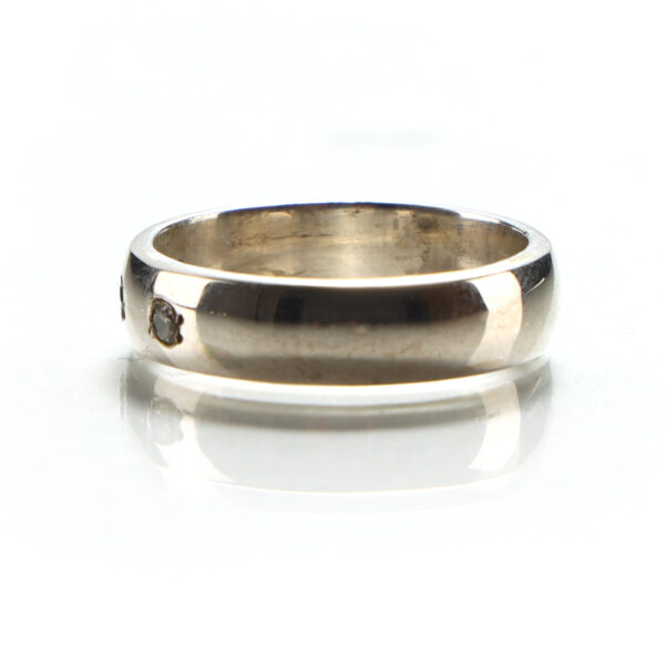 CZ Sterling Silver Band Ring SHR148 - Image 2
