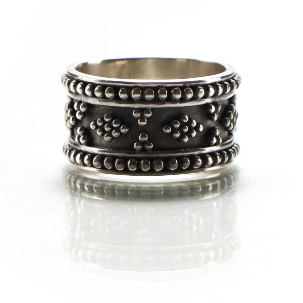 Sterling silver boho ring SHR152