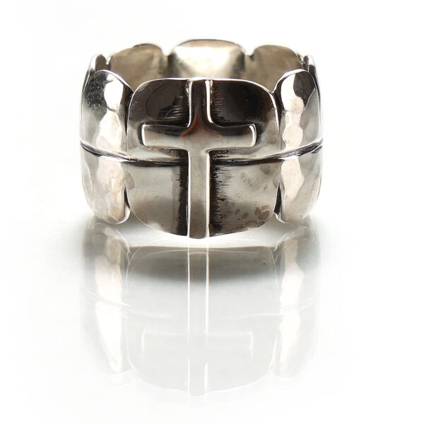 Cross Sterling Silver Ring SHR154