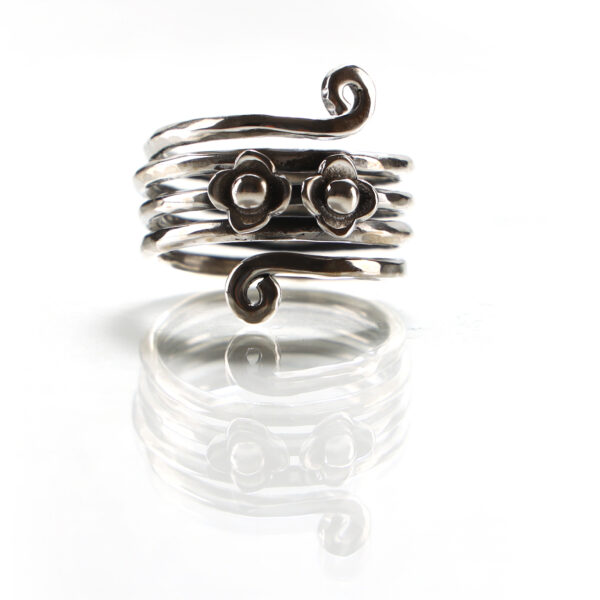 Lotus Ring In 925 Sterling Silver SHR156
