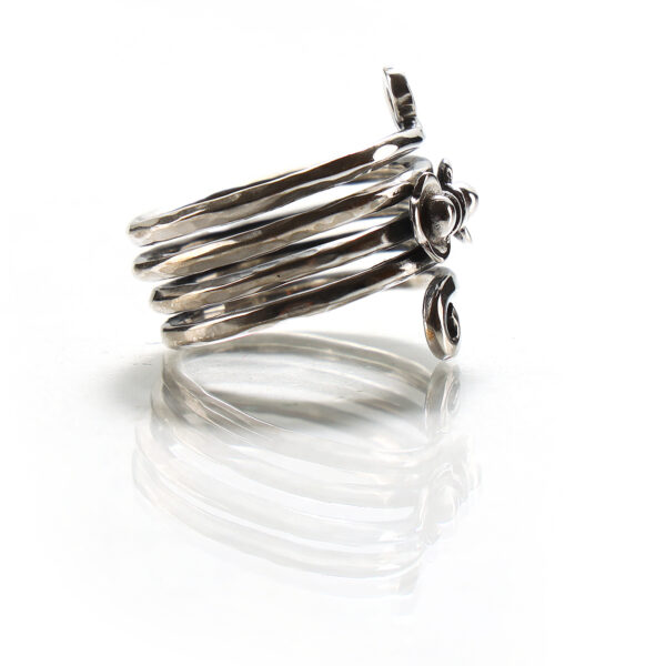 Lotus Ring In 925 Sterling Silver SHR156 - Image 4