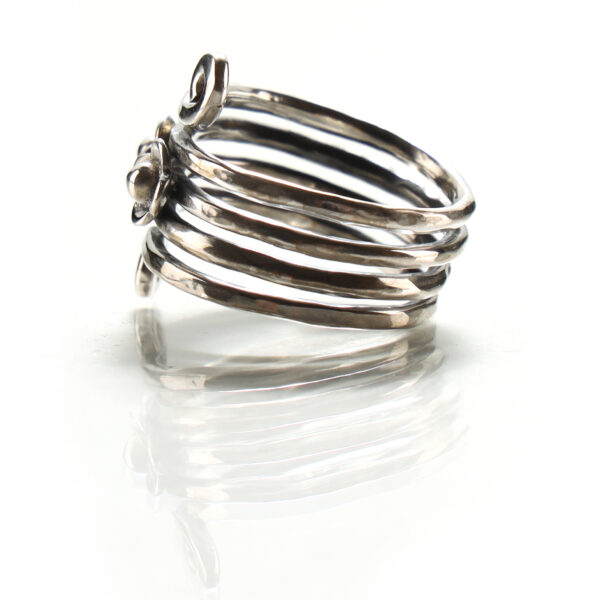 Lotus Ring In 925 Sterling Silver SHR156 - Image 2