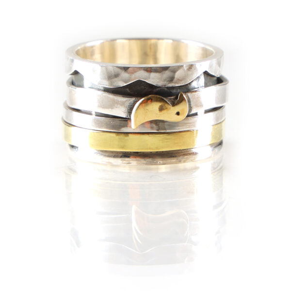 Anniversary Ring | Sterling Silver Spin Band | SHR159