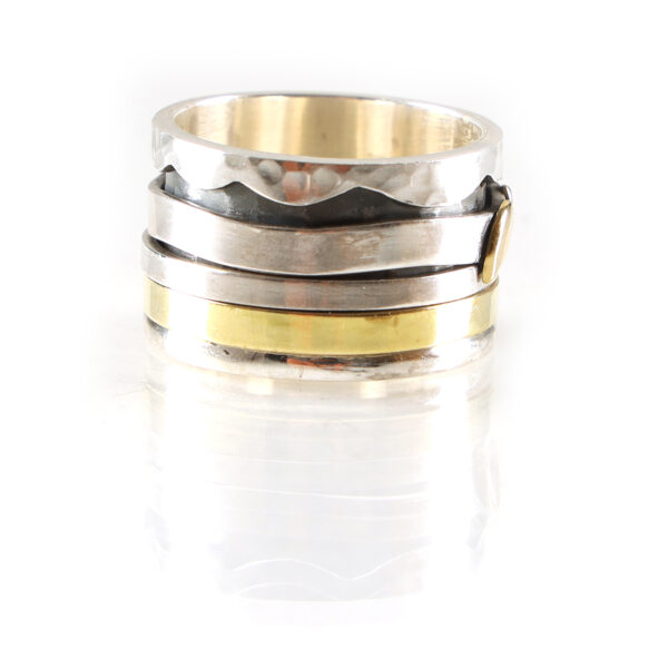 Anniversary Ring | Sterling Silver Spin Band | SHR159 - Image 4