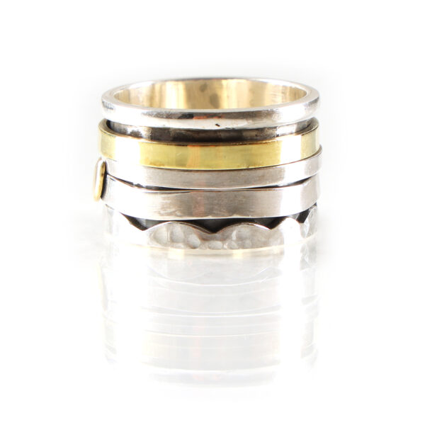 Anniversary Ring | Sterling Silver Spin Band | SHR159 - Image 2