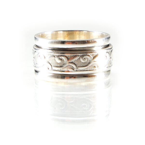 Anniversary Ring | 925 Sterling Silver Spinner Ring | SHR160