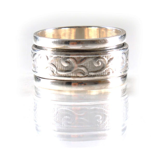 Anniversary Ring | 925 Sterling Silver Spinner Ring | SHR160 - Image 2
